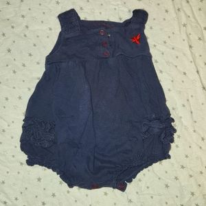 Burts Bees ruffle romper